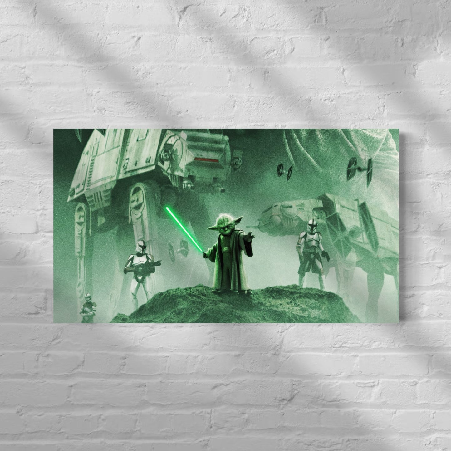 Yoda Neon Poster (Green Neon)