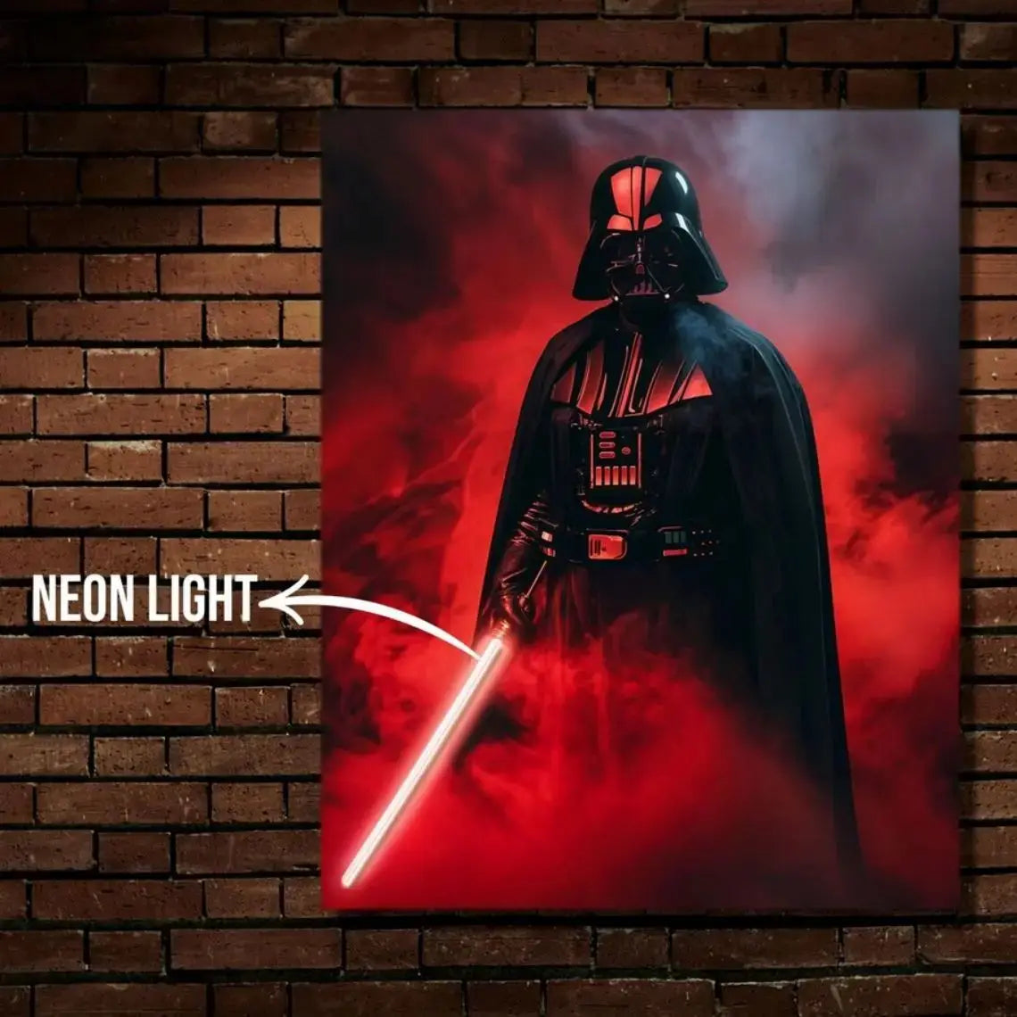 Darth Vader NEON Poster (Red NEON)